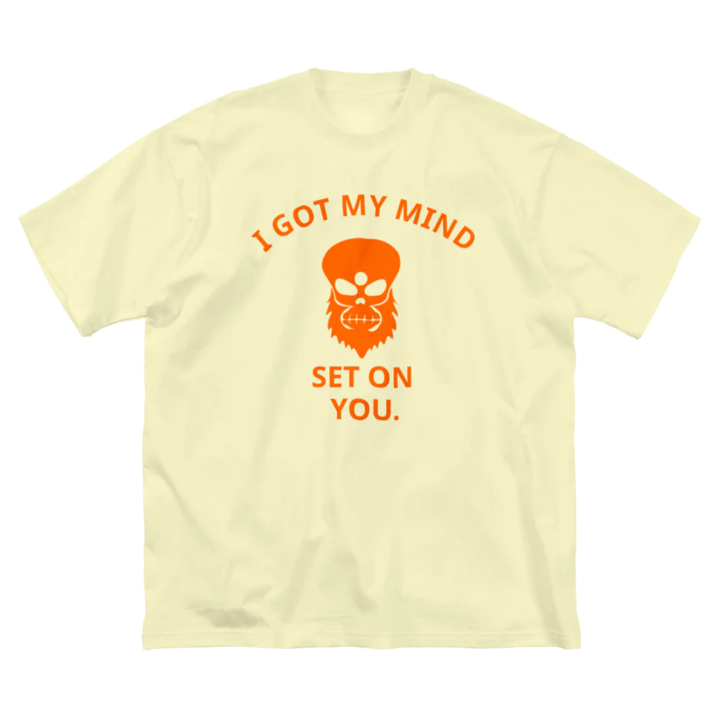 『NG （Niche・Gate）』ニッチゲート-- IN SUZURIのI GOT MY MIND SET ON YOU.(橙) Big T-Shirt