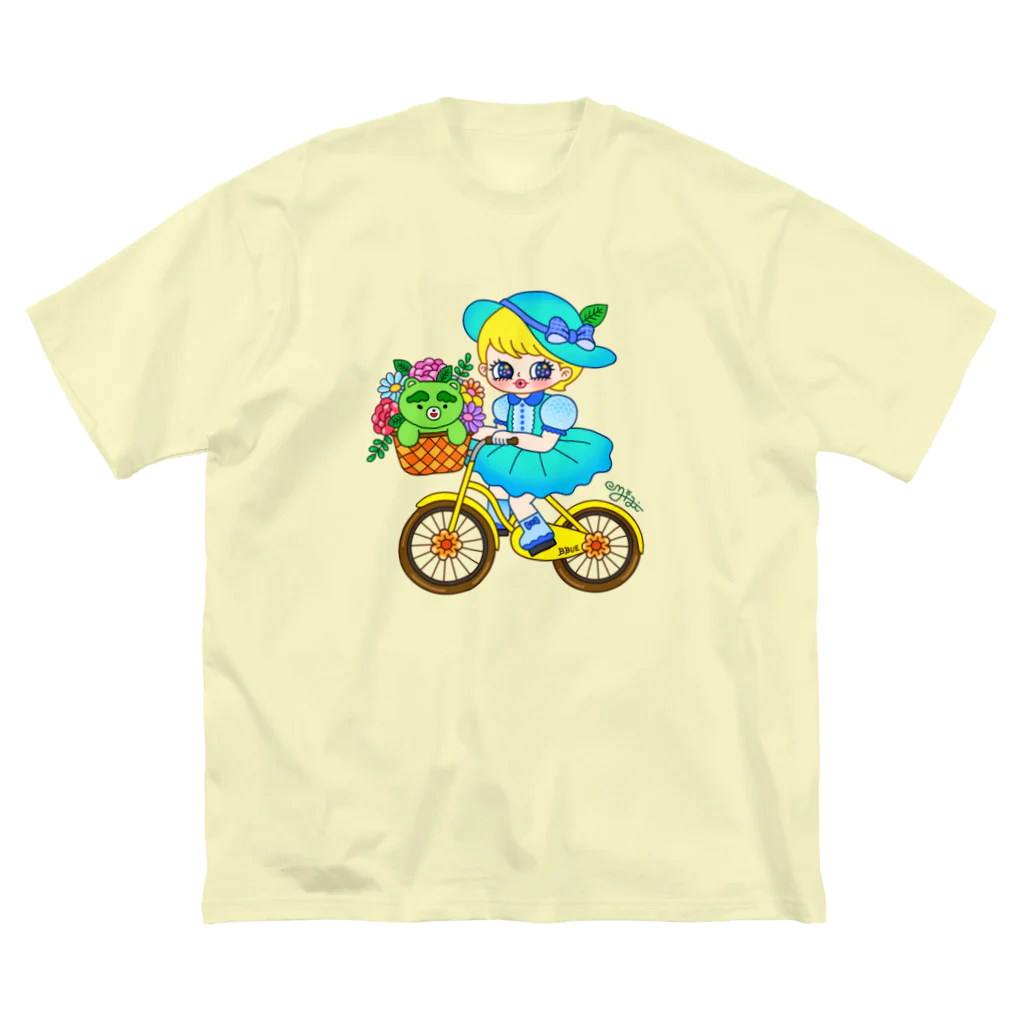 ミジワールドSUZURIショップの自転車 Big T-Shirt