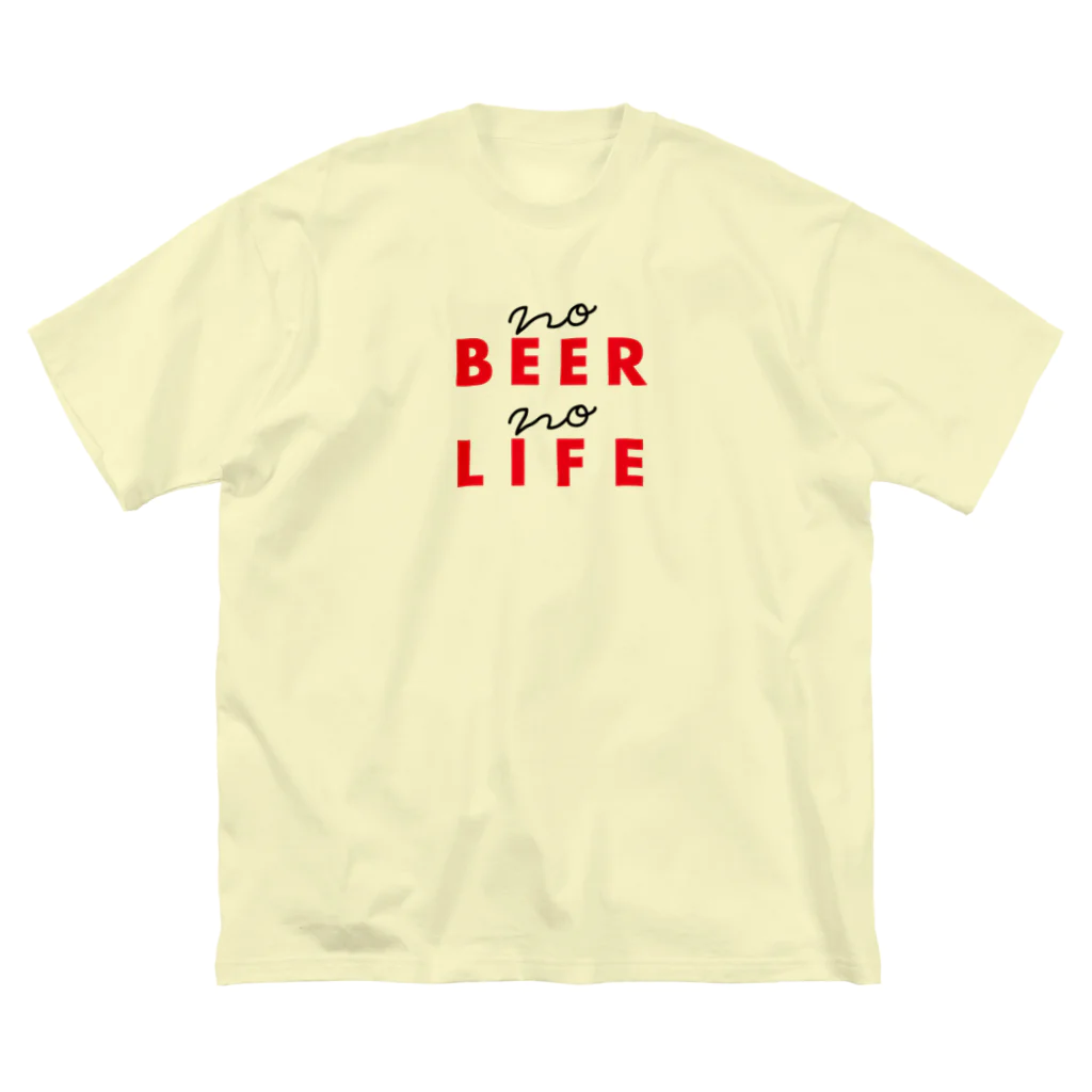 𝓂𝓂𝓂𝓂𝓂のno beer no life ver.2 ビッグシルエットTシャツ