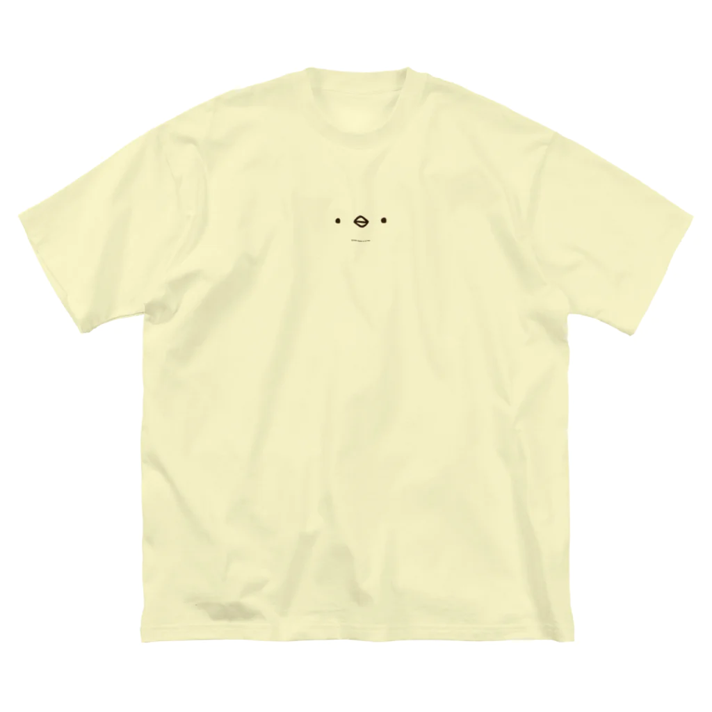 ひよこのもり工房のかぶるとあなたもひよこさん（淡色用） ビッグシルエットTシャツ