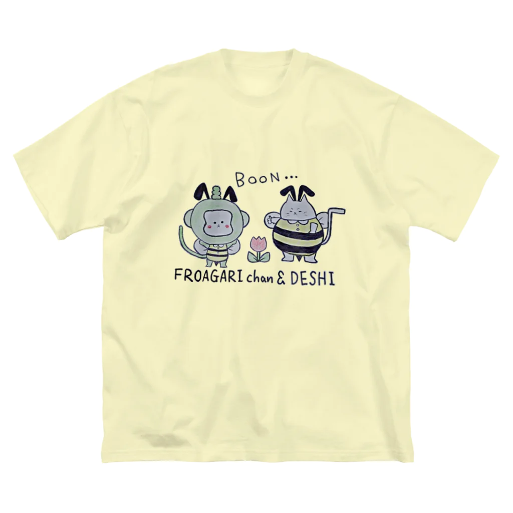 KIKITEKI_LABORATORYのふろあがりちゃん＆弟子 蜂バージョン Big T-Shirt