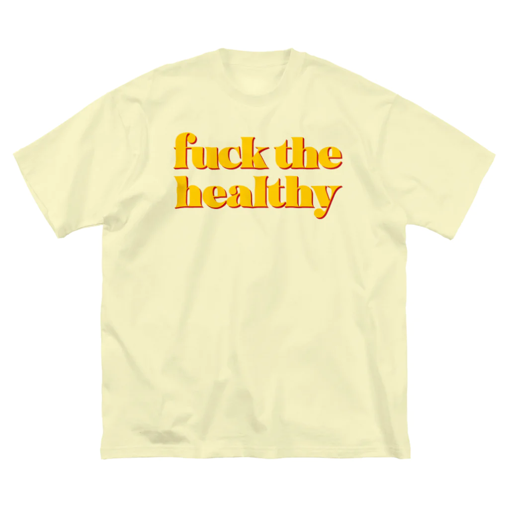 shoppのFuck the healthy カラー ビッグシルエットTシャツ