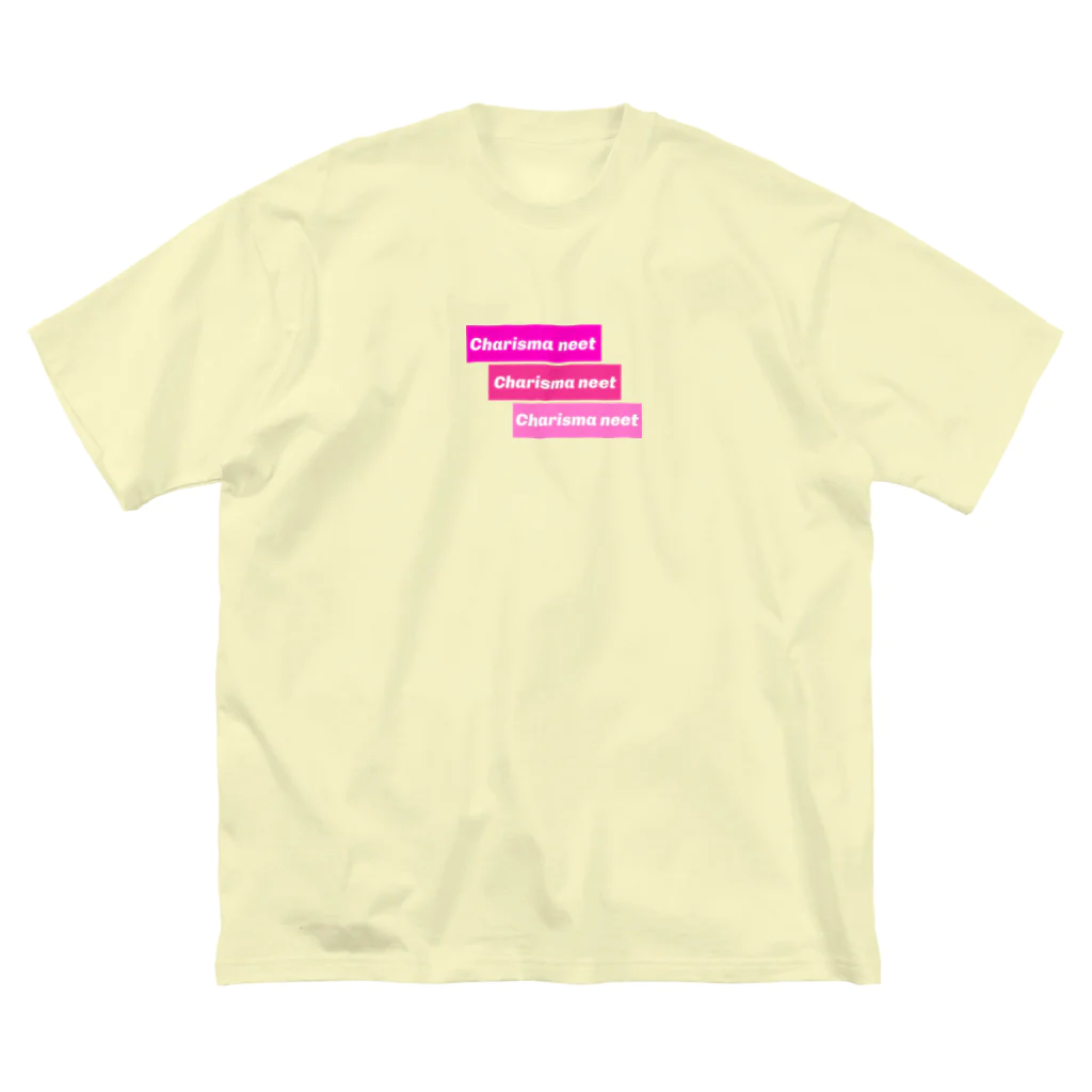 カリスマニートのCharisma neet ピンク3ボックス ビッグシルエットTシャツ