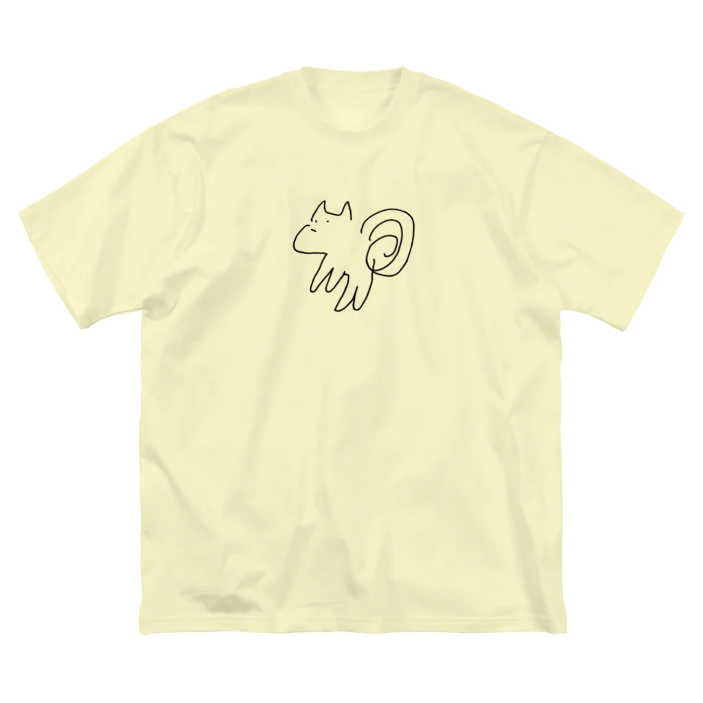 へんてこの５秒で描いたリス ビッグシルエットTシャツ