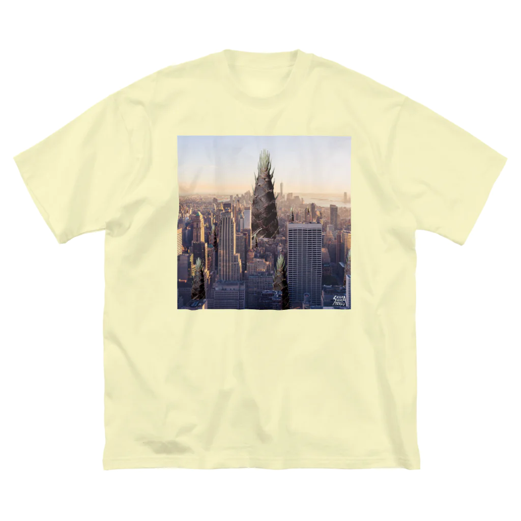 kiurashimatarouのTAKENOKO CITY ビッグシルエットTシャツ