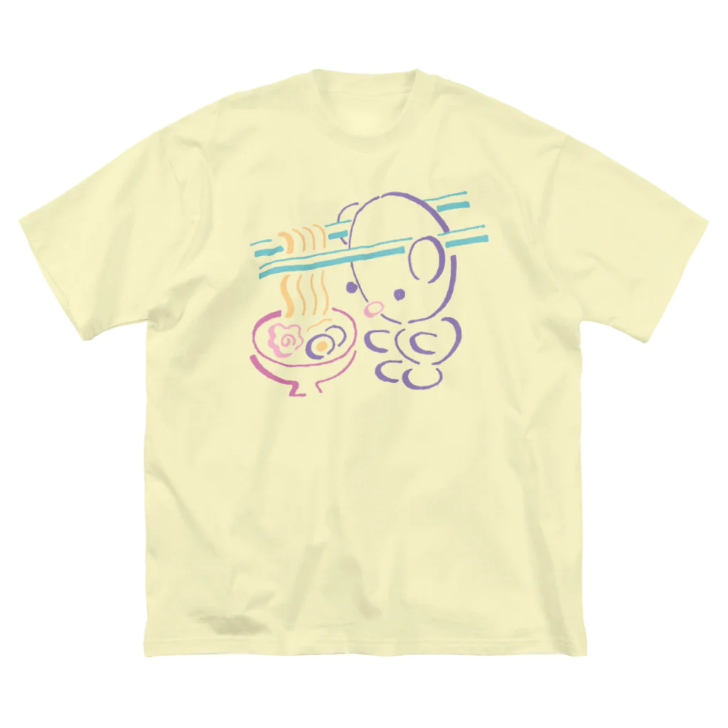 ヌトグランのミミハシ・らぁめん ビッグシルエットTシャツ