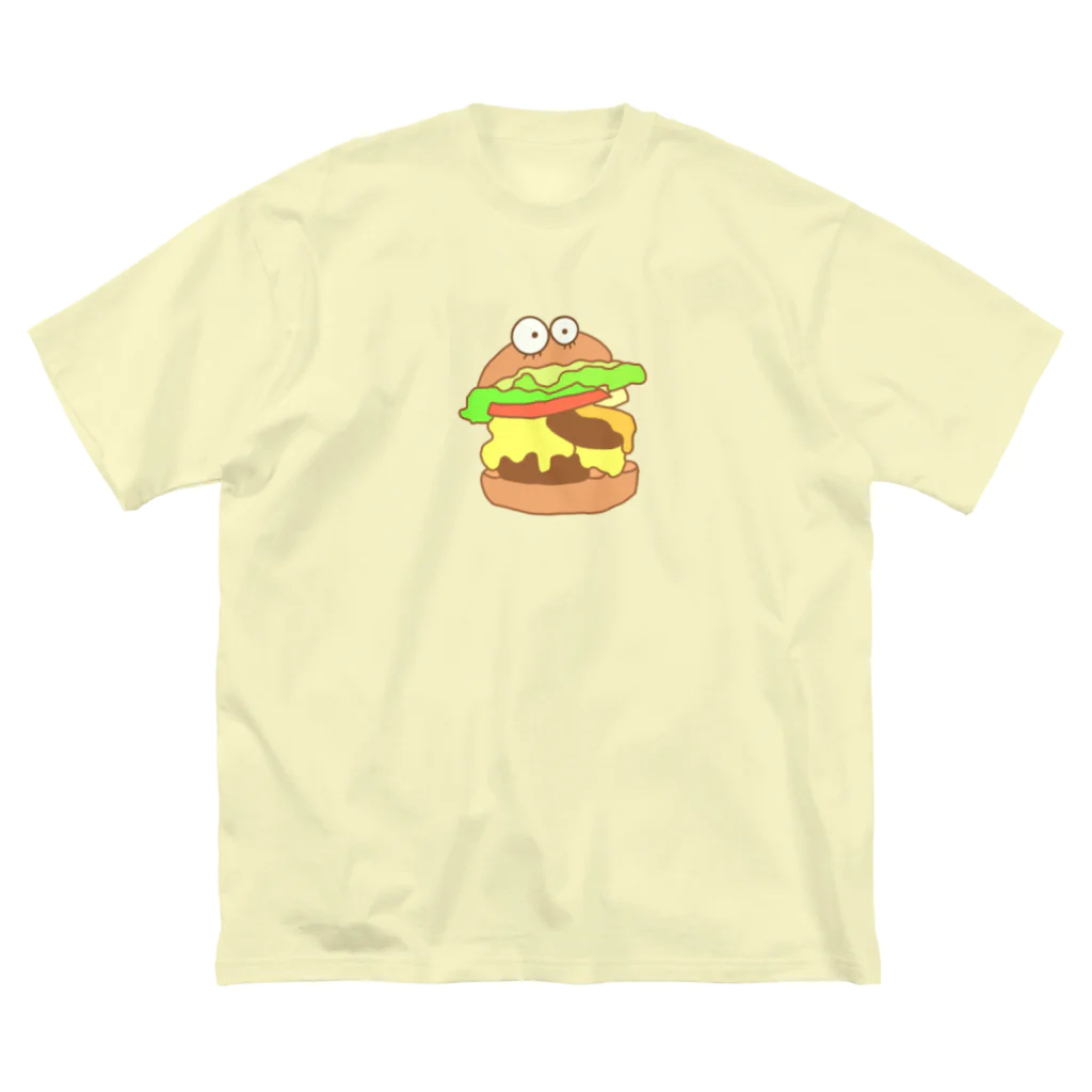 sunset Christmasのハンバーガー ビッグシルエットTシャツ