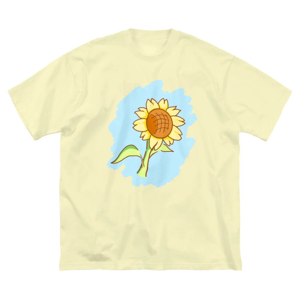 Karinsyrupの夏といえば向日葵(空色) ビッグシルエットTシャツ