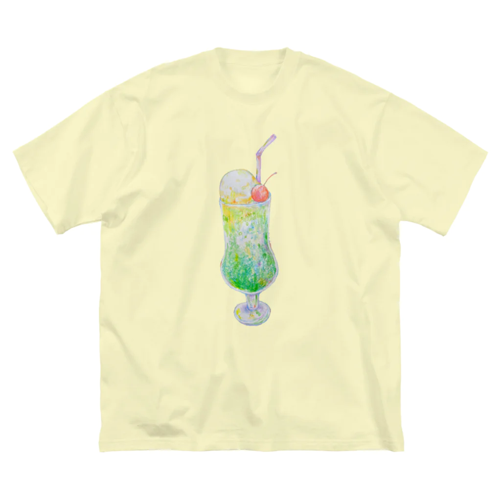 orangecrayonのきらきらクリームソーダ☆ ビッグシルエットTシャツ