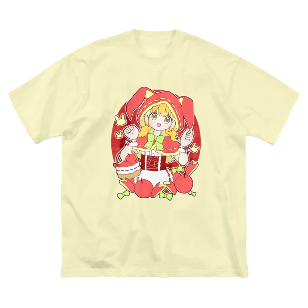 かわいいもののおみせ　いそぎんちゃくのうさぎリンゴ赤ずきんちゃん Big T-Shirt