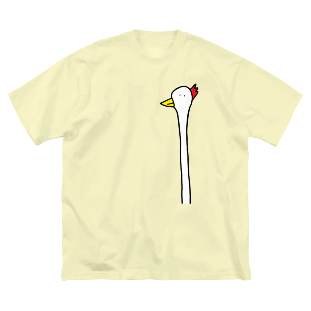 kikiのくびなが族のとり ビッグシルエットTシャツ