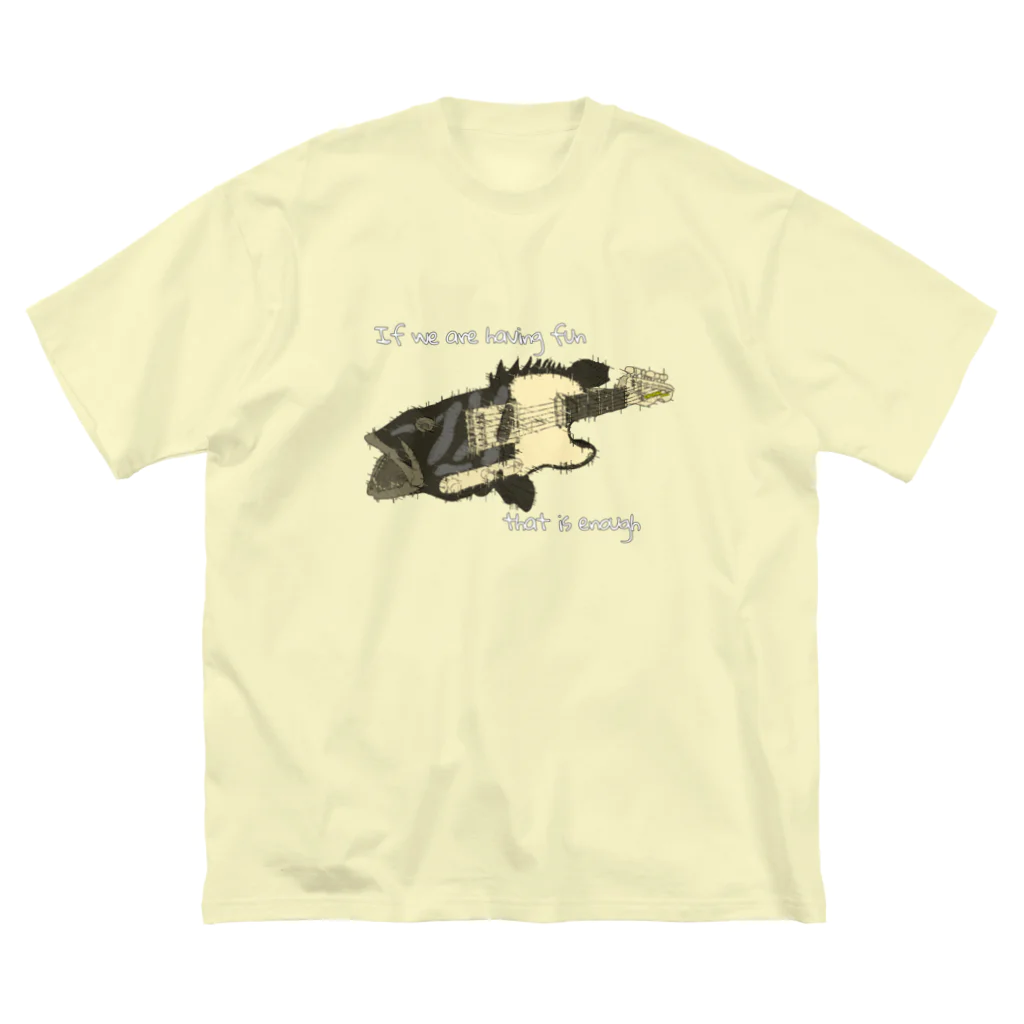 Kosetsuの魚とギター3 ビッグシルエットTシャツ