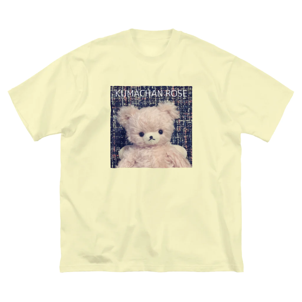 くまちゃんローズのローズちゃん(ツィード 正方形ver) ビッグシルエットTシャツ