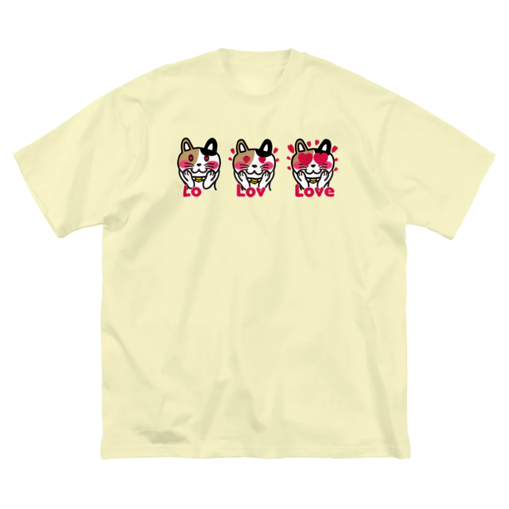 キッズモード某のねこLove Big T-Shirt