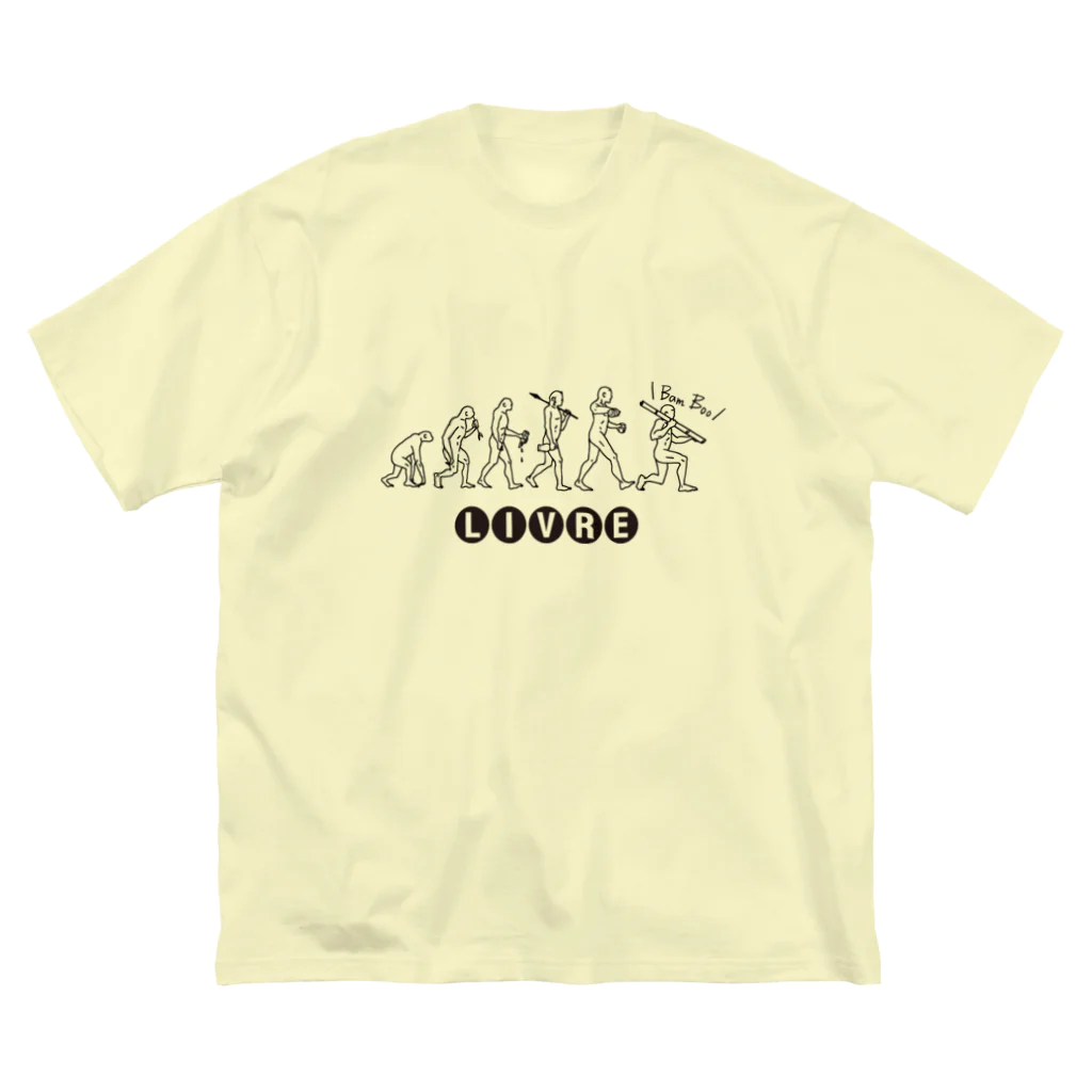 Keep On LIVREの飲酒EVOLUTION（黒） ビッグシルエットTシャツ