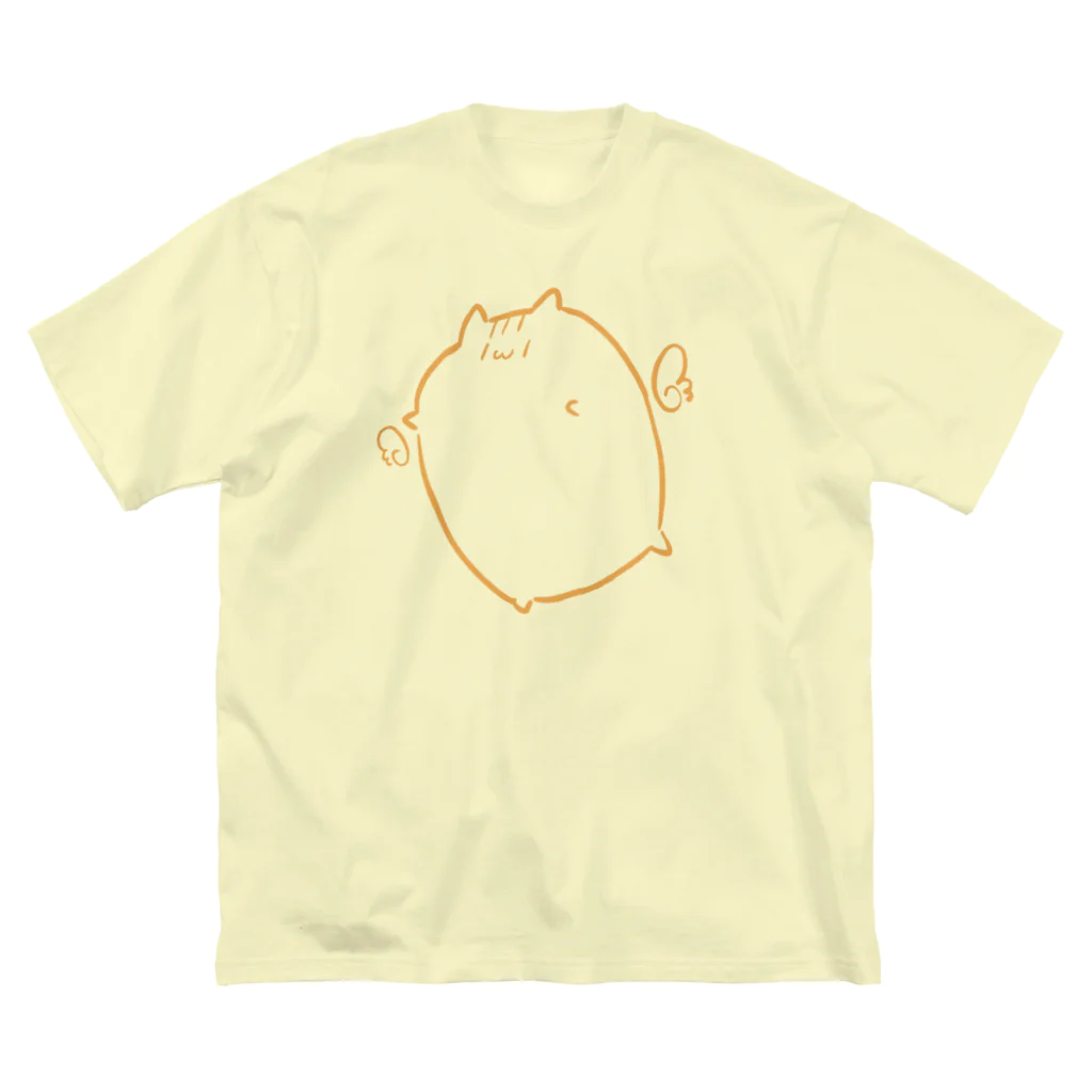 ねこ茶屋だいふくのエンジェルにょげ ビッグシルエットTシャツ