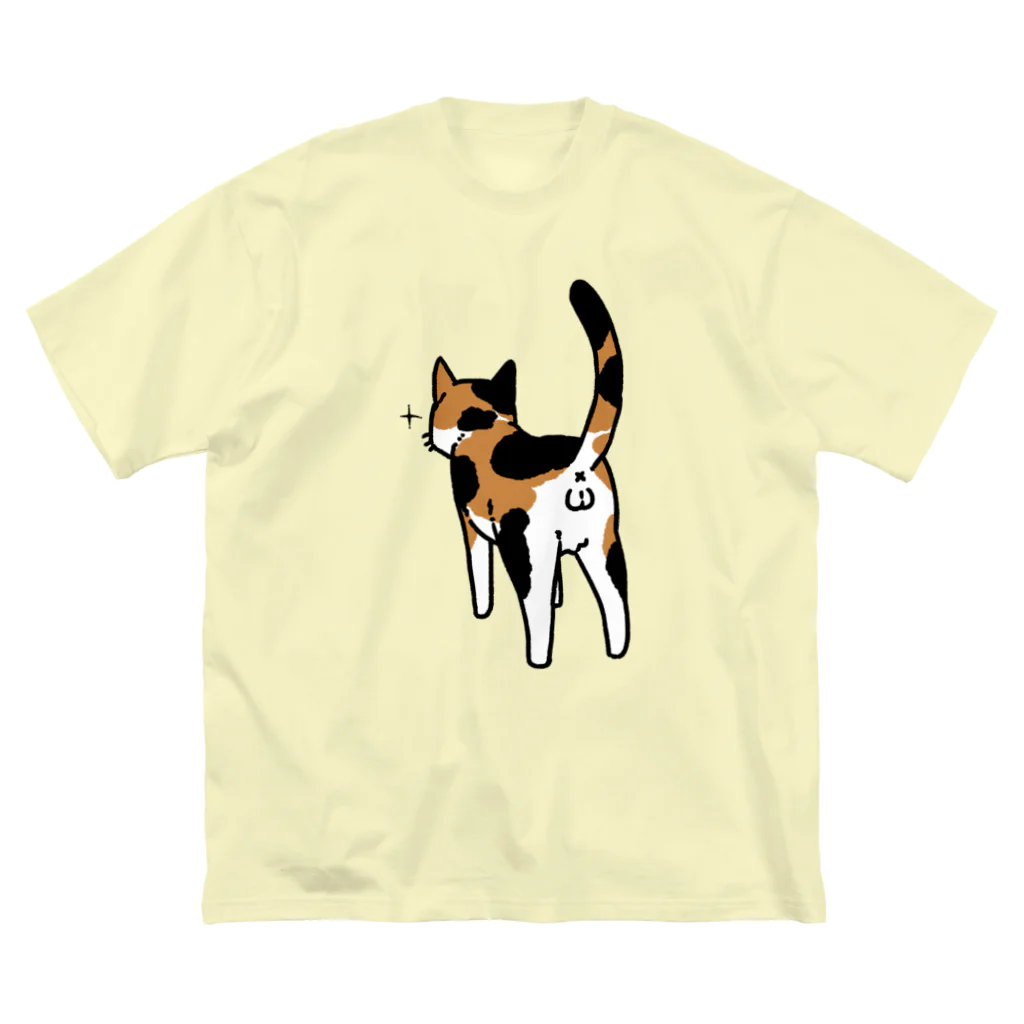 Riotoのねこけつω（三毛猫） Big T-Shirt