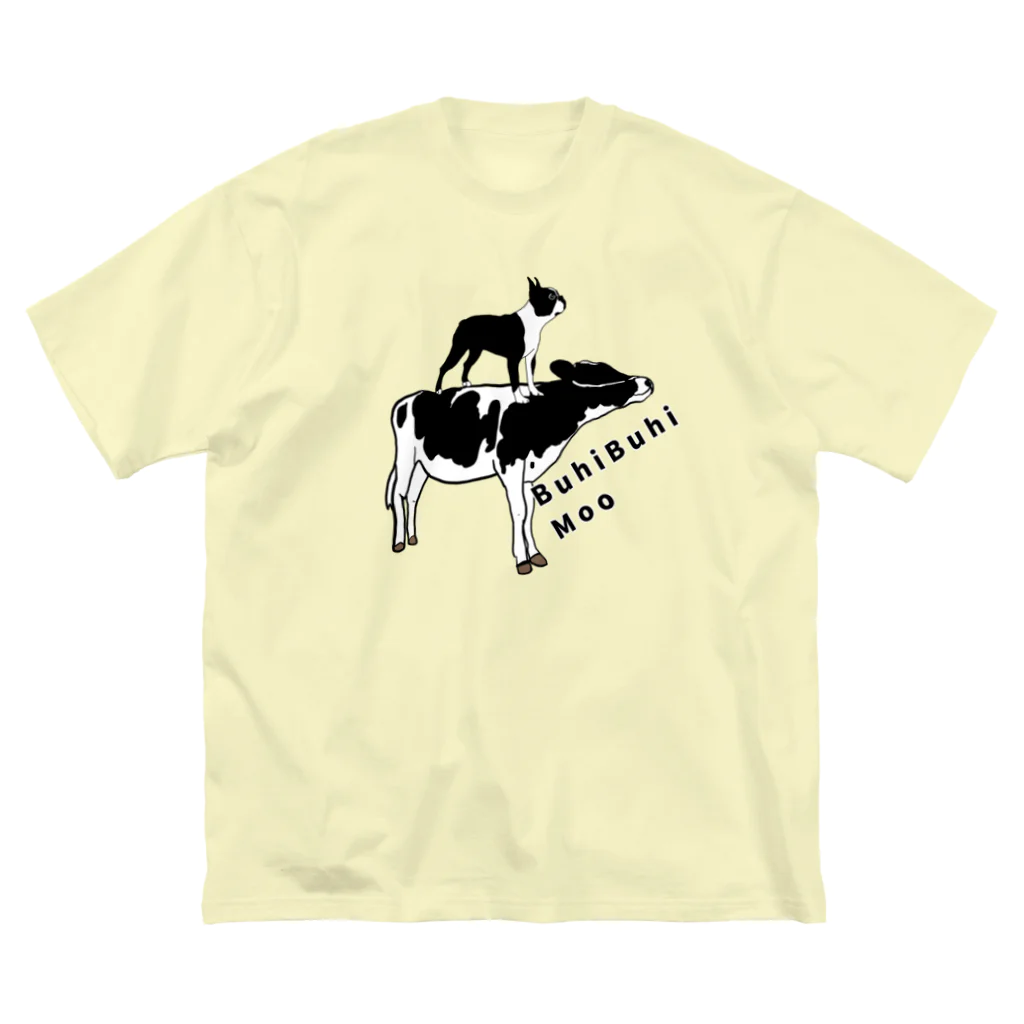 BuhiBuhiBooのブヒブヒムー ビッグシルエットTシャツ