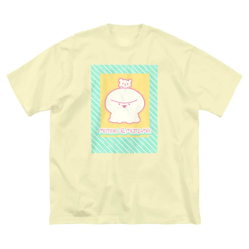 わもゆまーけっとのもたん&もち～ま(いぬとくま) ビッグシルエットTシャツ