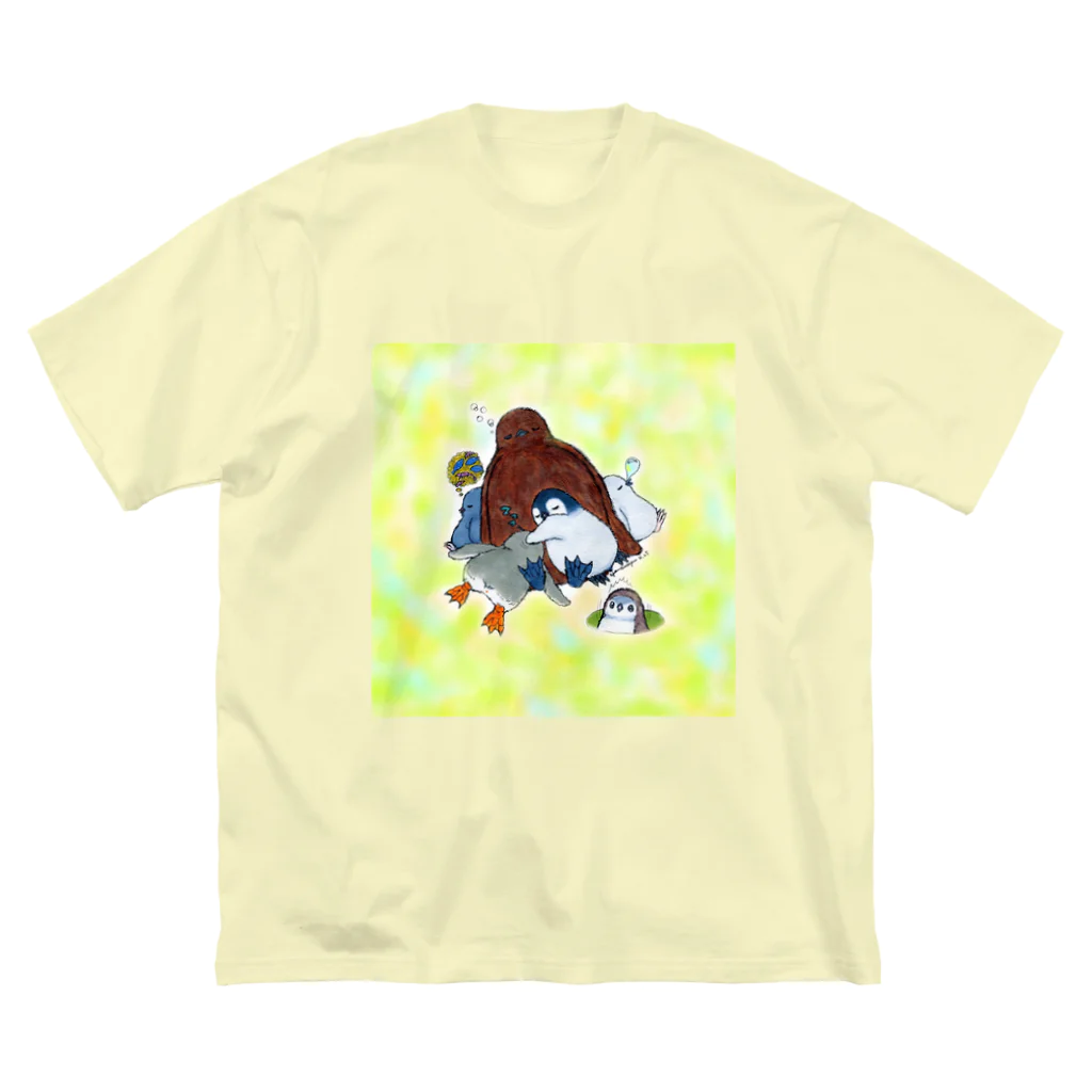 ヤママユ(ヤママユ・ペンギイナ)のまどろみヒナーズ Big T-Shirt