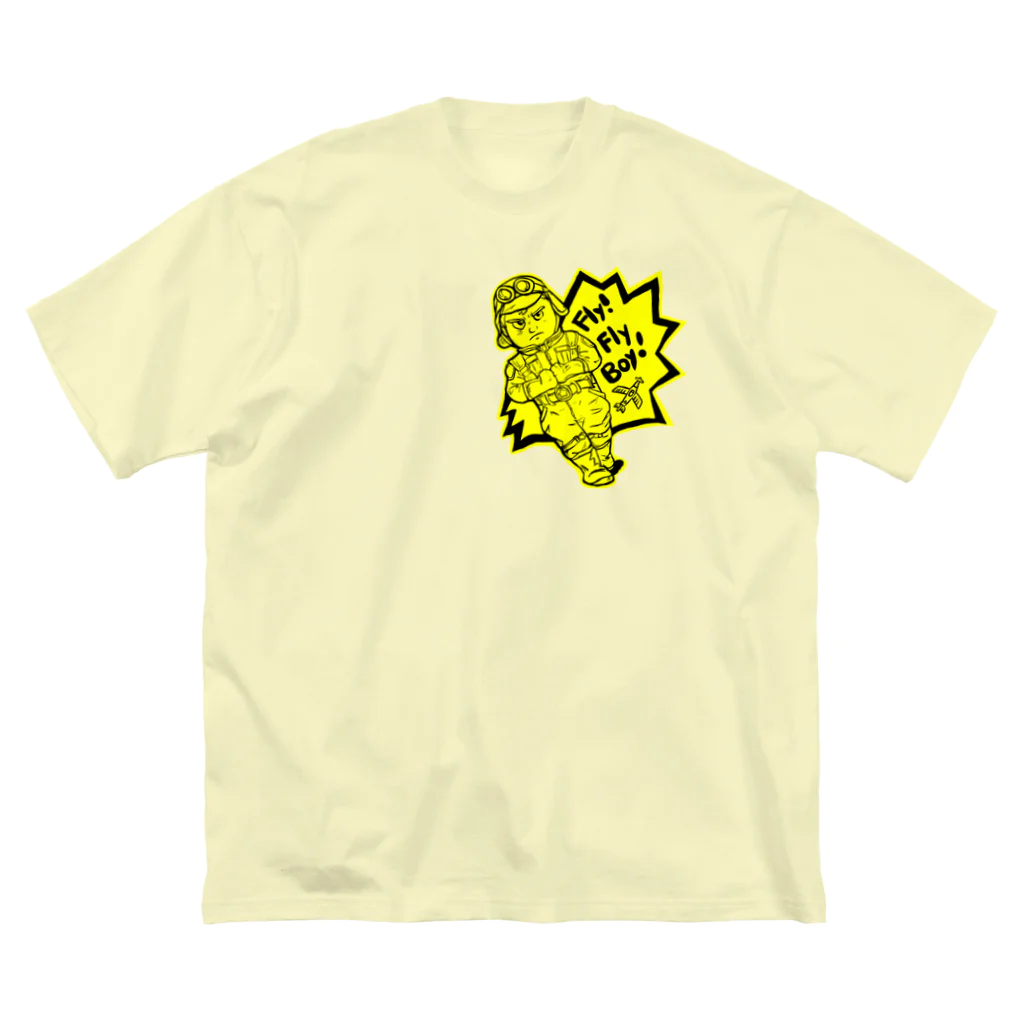 TOMMY★☆ZAWA　ILLUSTRATIONのFly! Fly Boy (イエロー) Big T-Shirt