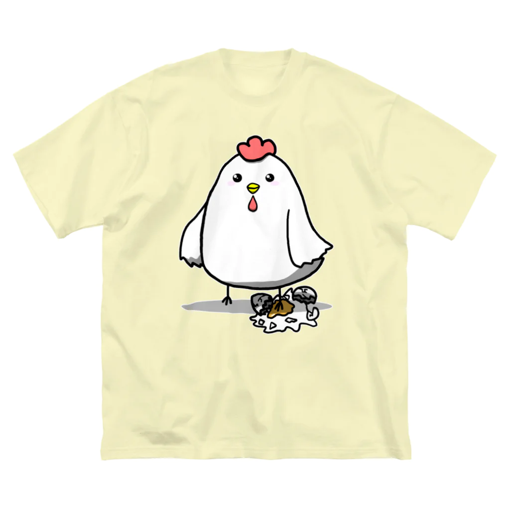 思う屋の踏んだ ビッグシルエットTシャツ