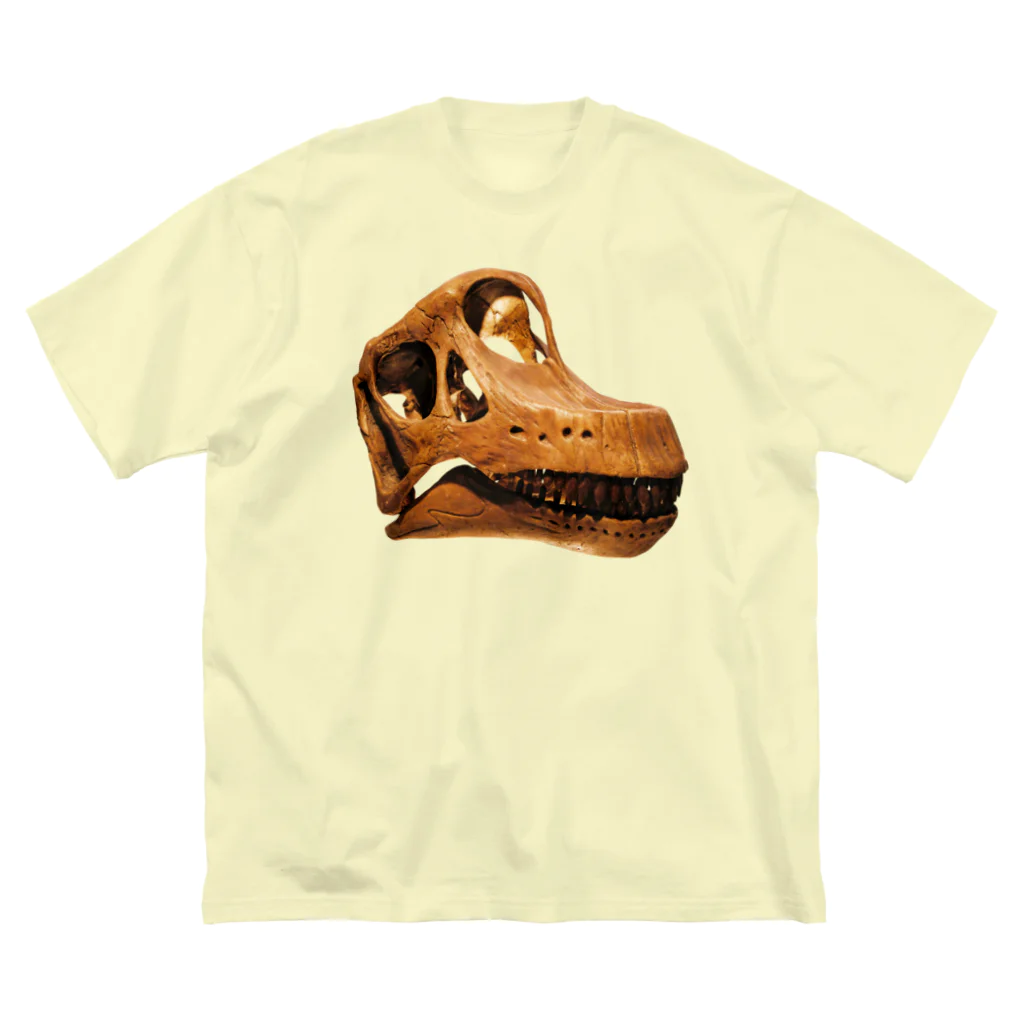 Rubbishのブラキオサウルス 頭骨 ビッグシルエットTシャツ