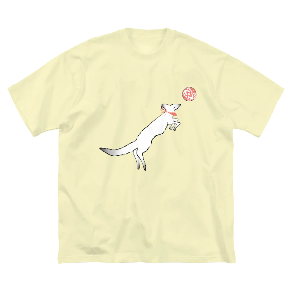 Amiの狐の手毬唄-鳥居狛狐弐- ビッグシルエットTシャツ