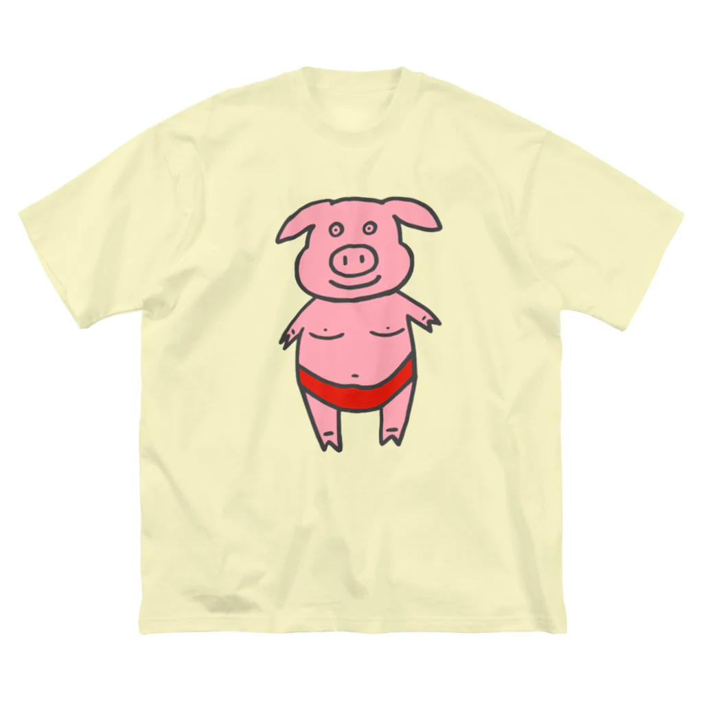 ムエックネのブタ② ビッグシルエットTシャツ