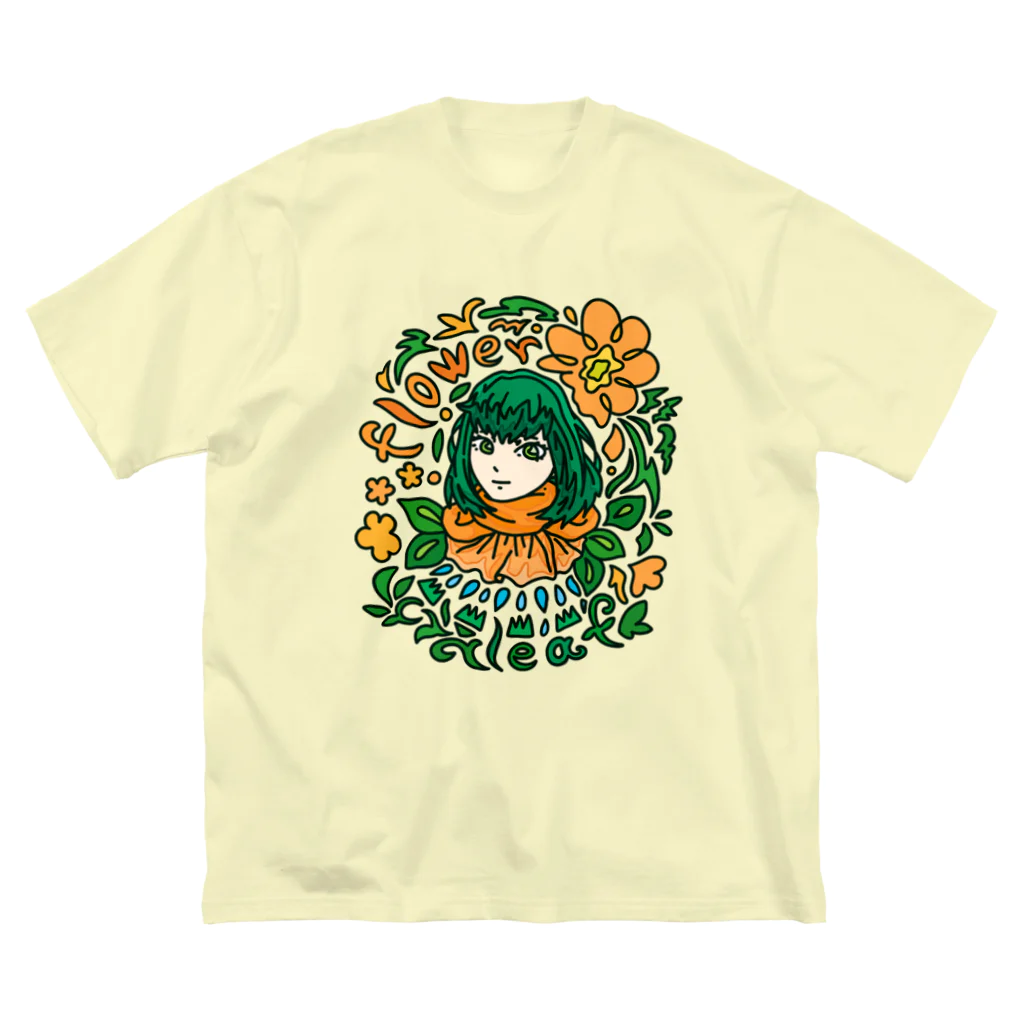 ハナドリカ SUZURI店の花と緑の使い手 ビッグシルエットTシャツ