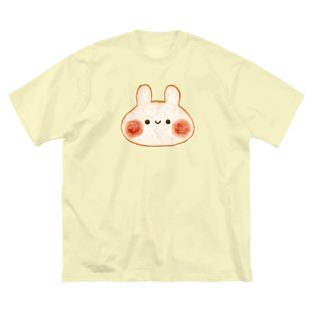 ＊momochy shop＊の食パンうさぎ ビッグシルエットTシャツ