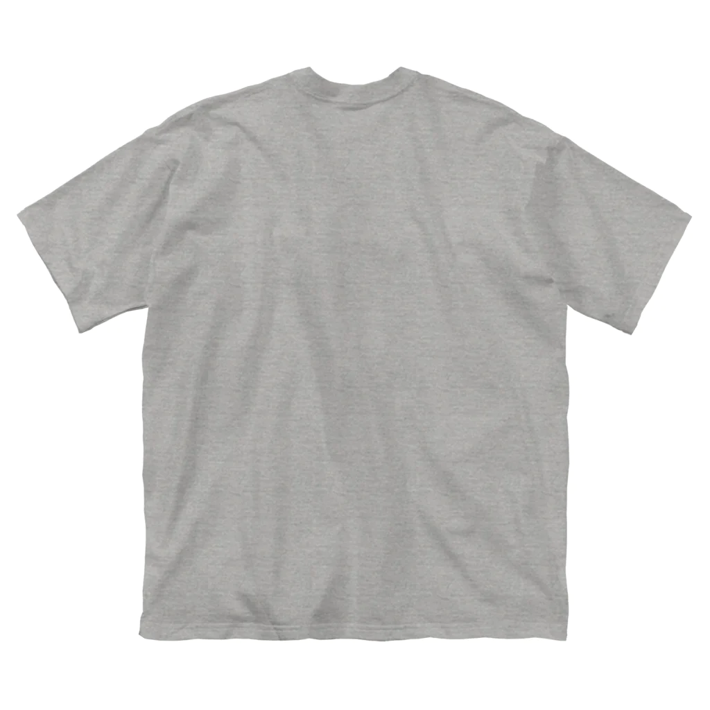 rilybiiのgray blue × 線画チューリップ ビッグシルエットTシャツ