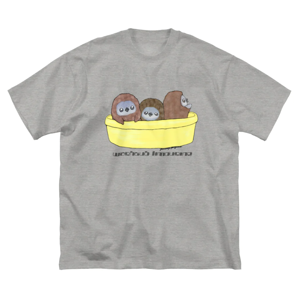 ヤママユ(ヤママユ・ペンギイナ)のタライリムジン(ケープ、マゼラン、フンボルト) ビッグシルエットTシャツ