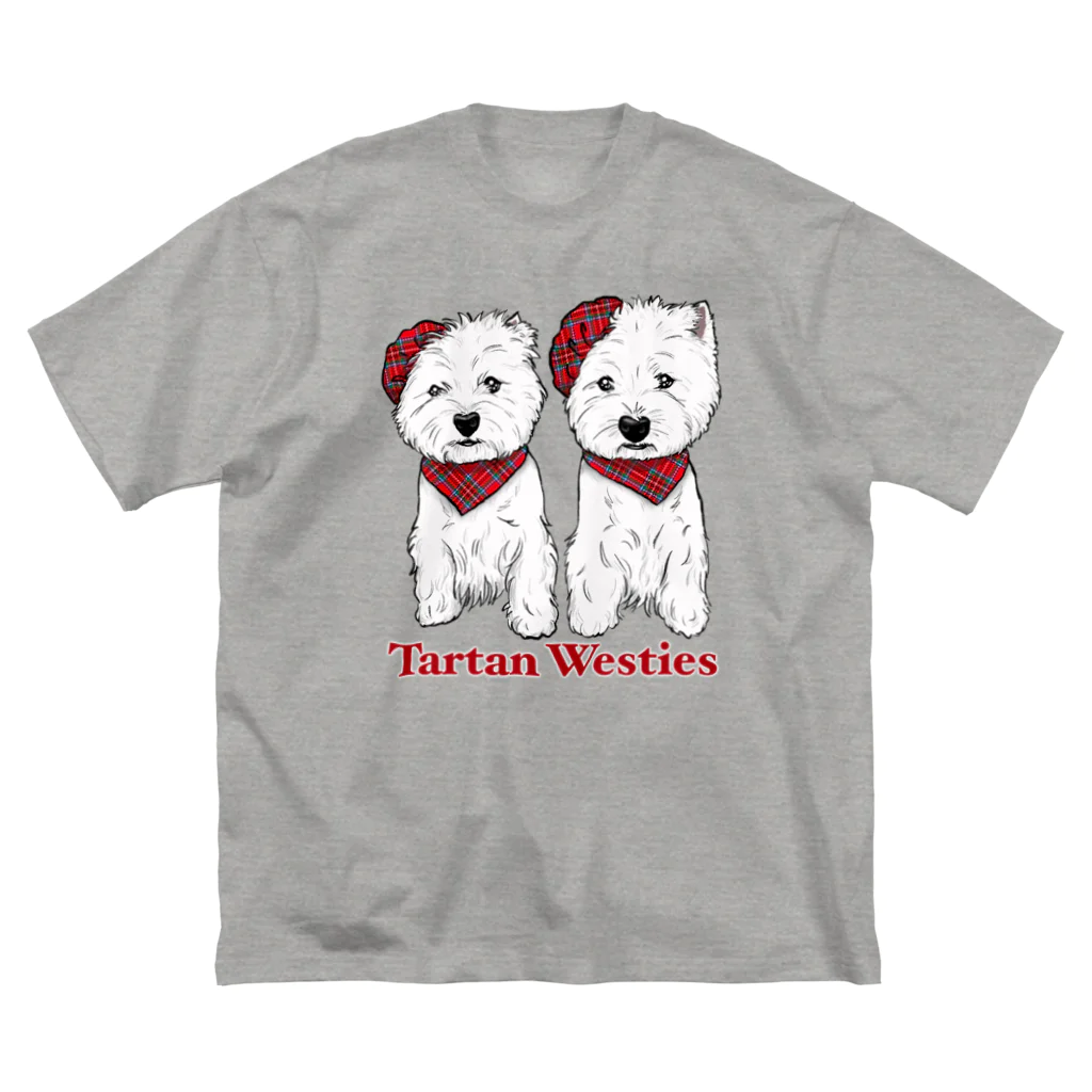 Kizplanning 「Sylph&Devil's」のTartan Westies  ビッグシルエットTシャツ