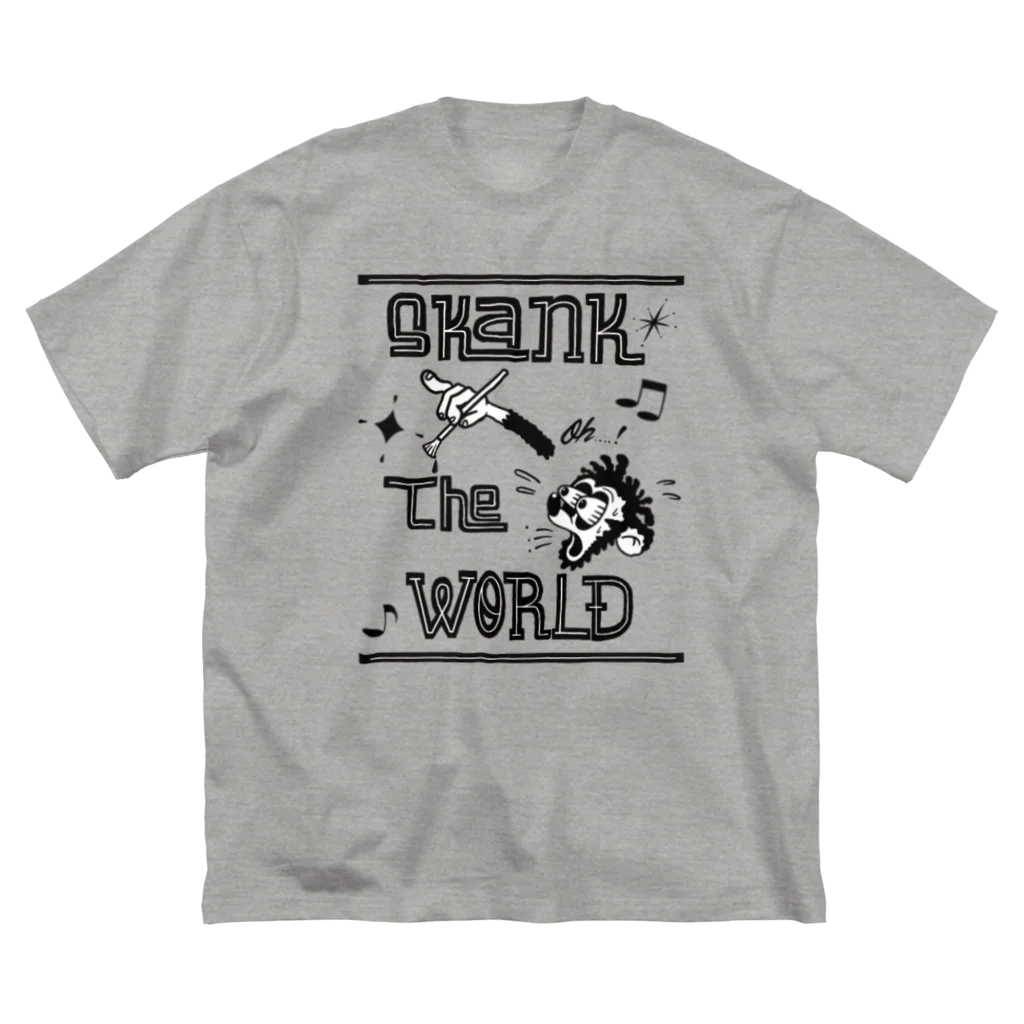 Skank The WorldのSTW ビッグシルエットTシャツ