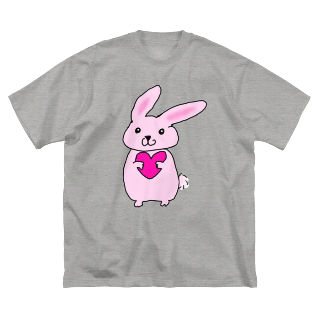 みけにゃんショップのハートうさぎ Big T-Shirt