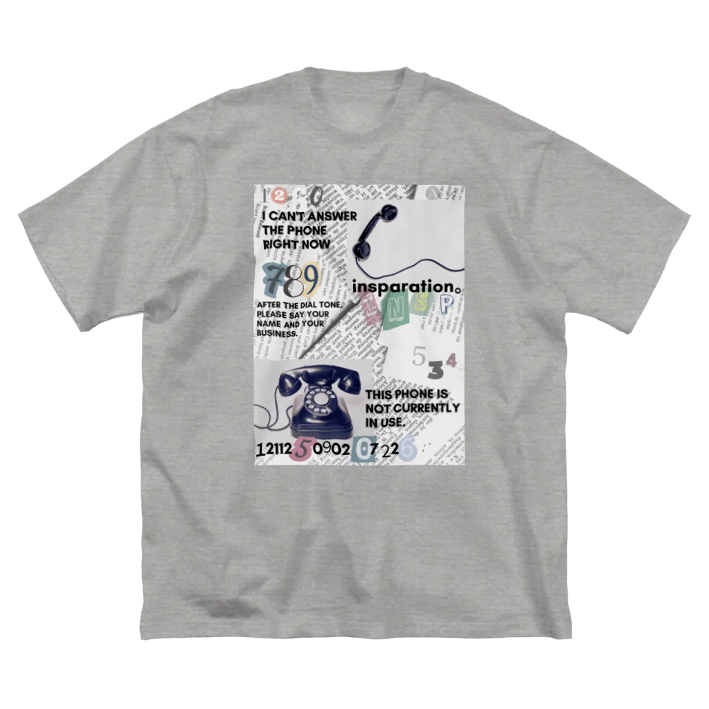 insparation｡   --- ｲﾝｽﾋﾟﾚｰｼｮﾝ｡の只今電話に出ることができません。 ビッグシルエットTシャツ