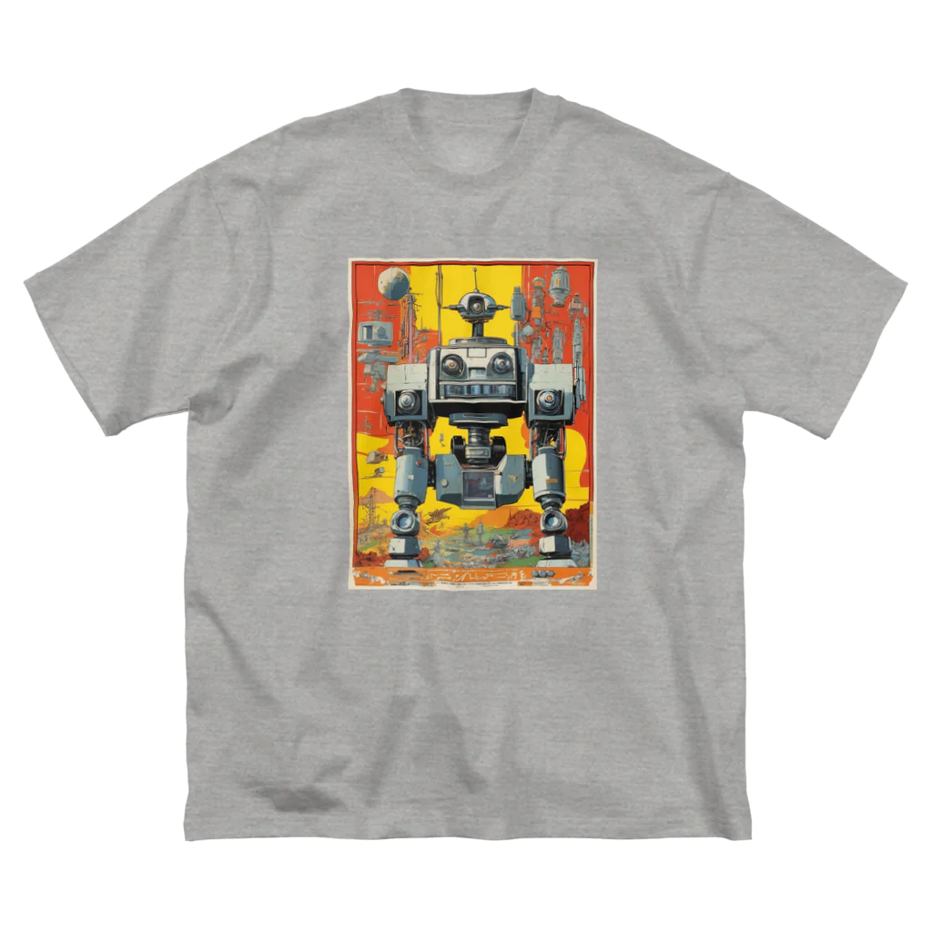 mirinconixのレトロで大きくてジャンクな戦闘用ロボットくん Big T-Shirt