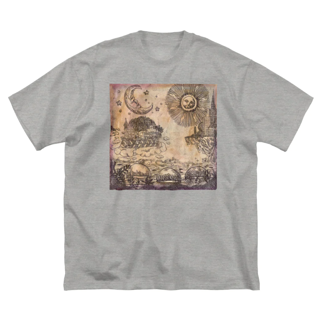 JapaneseArt Yui Shopの古代人の未来設計 ビッグシルエットTシャツ