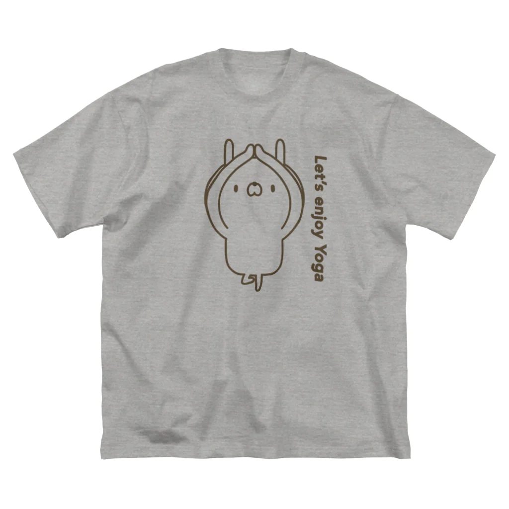 ユウィズのヨガうさぎ1 ビッグシルエットTシャツ