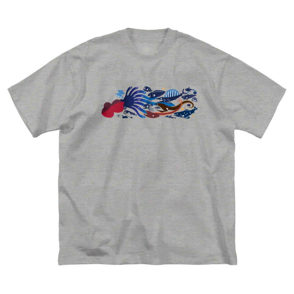 みなとまち層の深海魚B ビッグシルエットTシャツ