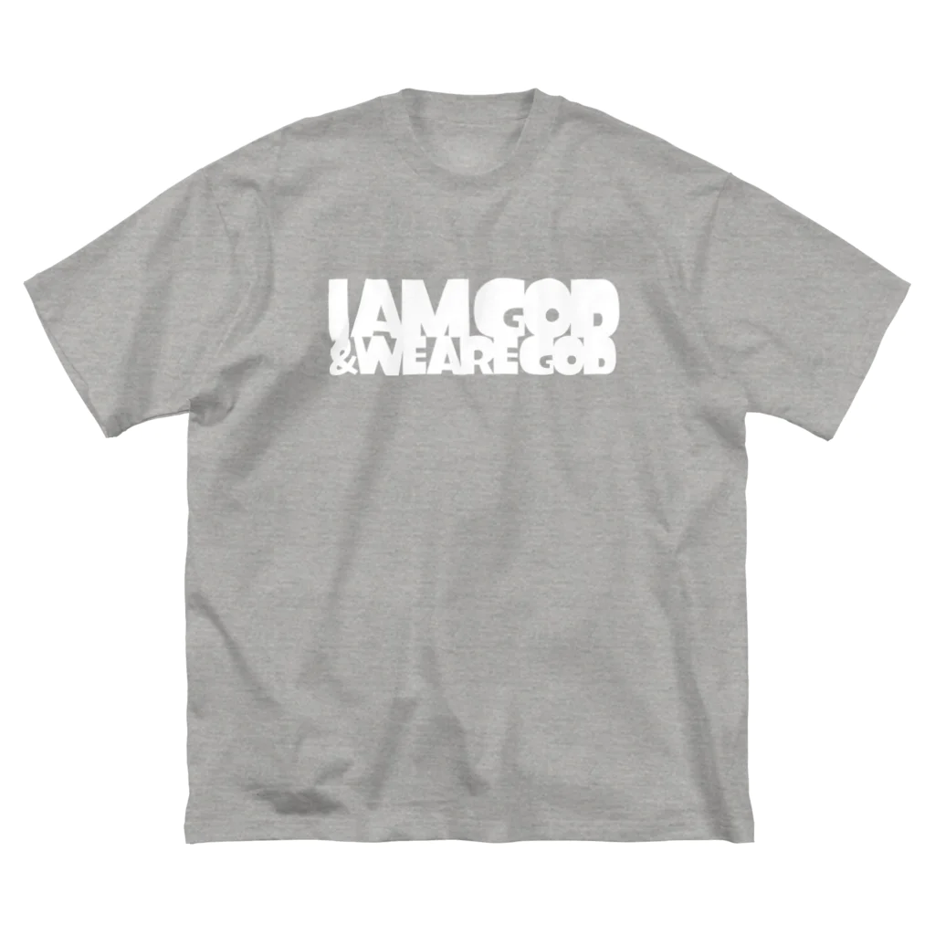 metao dzn【メタヲデザイン】のI am GOD, and We are GOD.（白） ビッグシルエットTシャツ