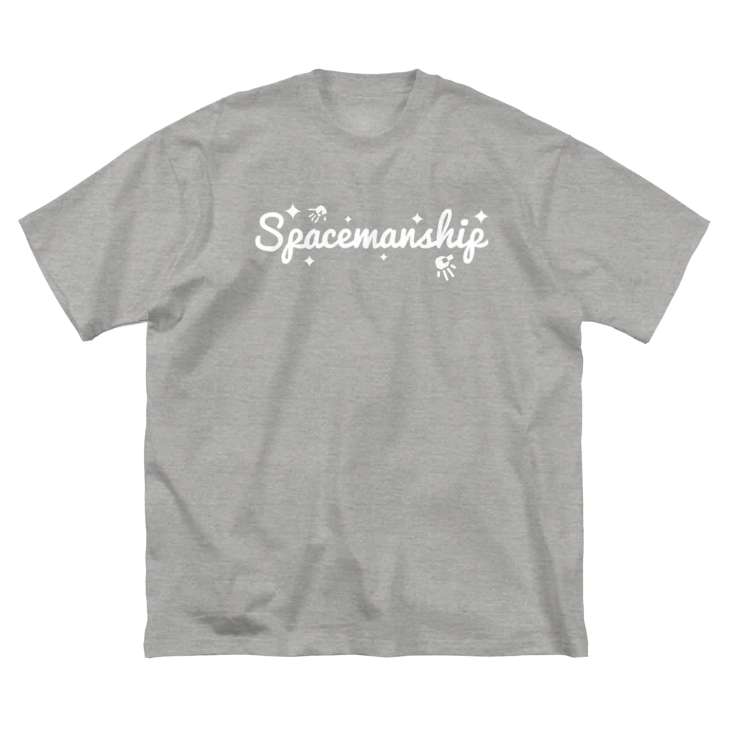 Spacemanship shopのSpacemanship logo White スペースマンシップ　ロゴ　白 ビッグシルエットTシャツ