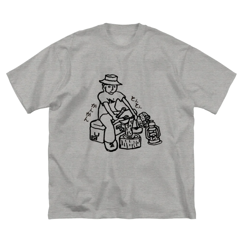 Too fool campers Shop!のバトニンGood!01(黒文字) Big T-Shirt