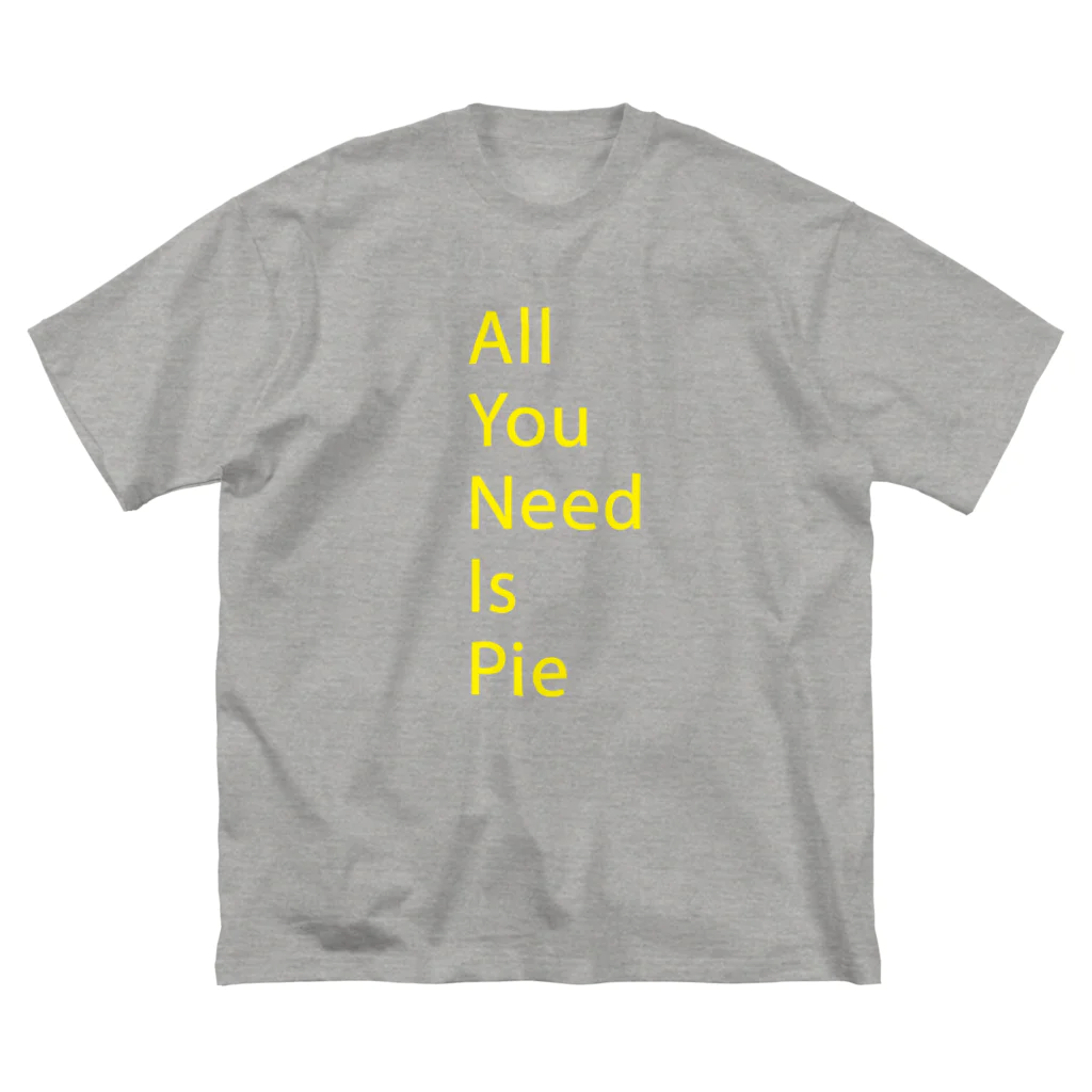 feal のAll You Need Is Pie -yellow ビッグシルエットTシャツ