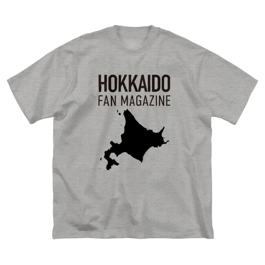 北海道ファンマガジン編集部の北海道ファンマガジン黒地図ロゴ ビッグシルエットTシャツ