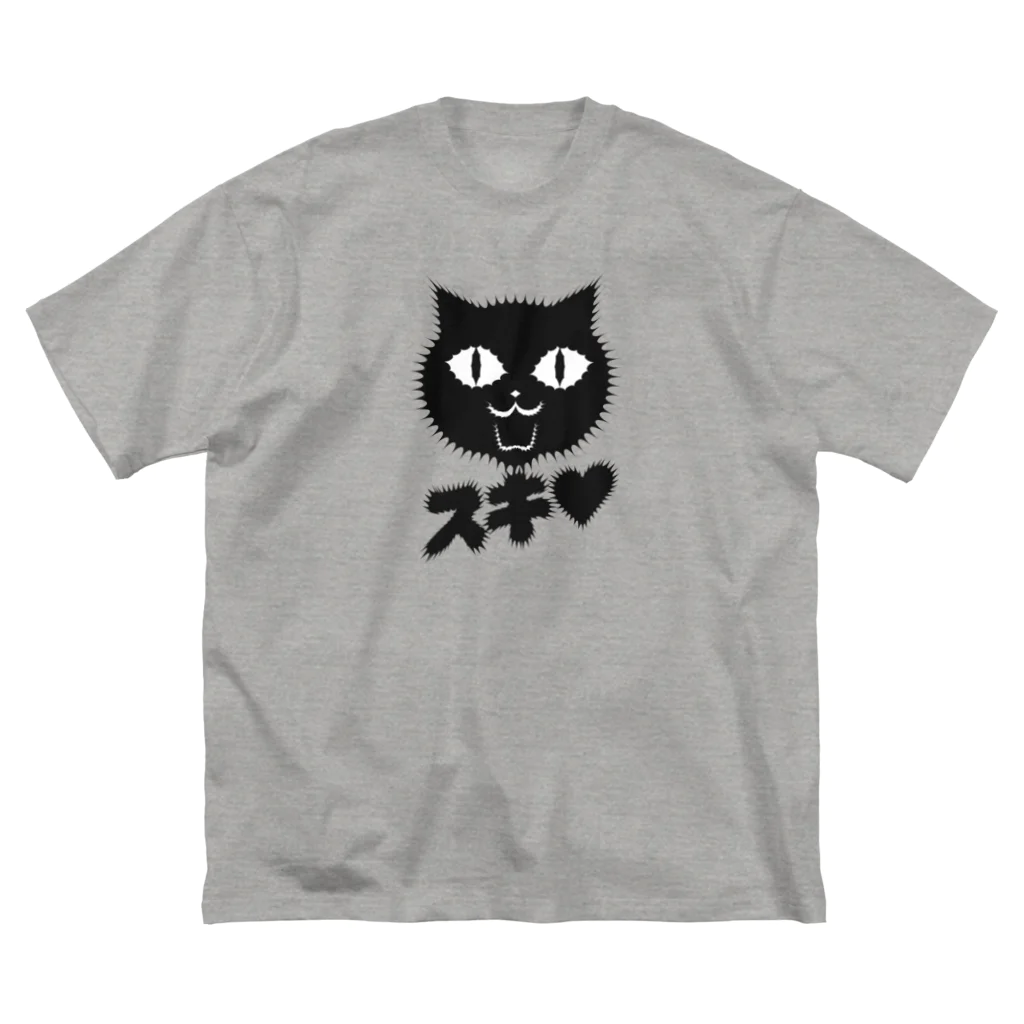 LONESOME TYPE ススのスキ♥ネコ ビッグシルエットTシャツ