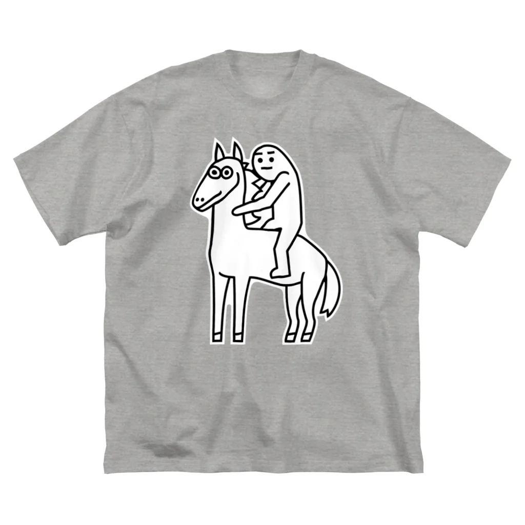 犬田猫三郎のうまのりくん ビッグシルエットTシャツ