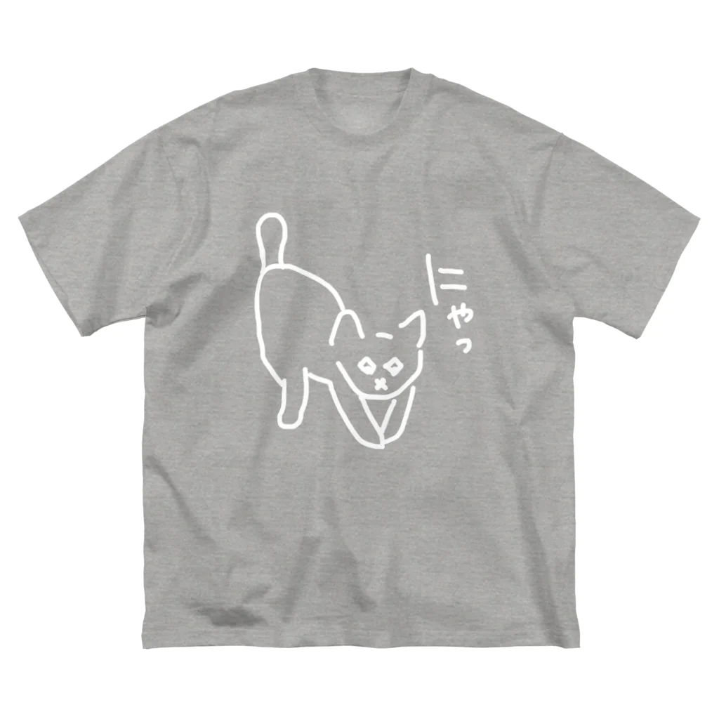 ののの猫屋敷の【きゃっち】 ビッグシルエットTシャツ