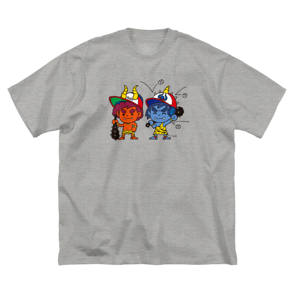 バッファ君  goods【近鉄バファローズ／1976-1996】の赤鬼・青鬼 Buffa-kun ビッグシルエットTシャツ